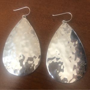 Silver Plated Tear Drop Earrings